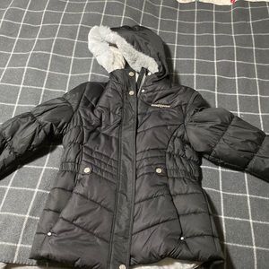 Women’s Medium ZeroXposur parka/snow jacket, black with Grey faux fur lining